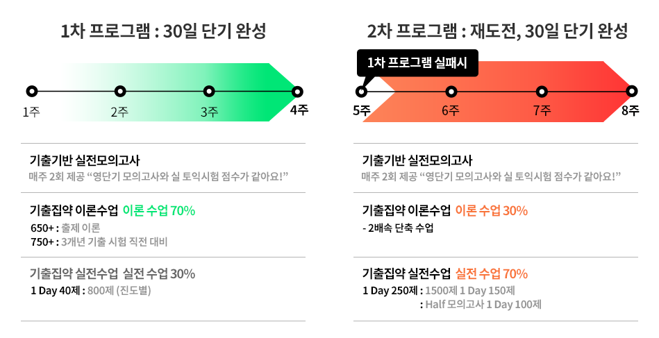 1차 프로그램:30일 단기 완성