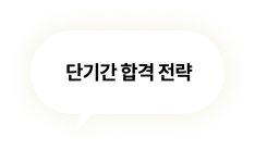 단기간 합격 전략