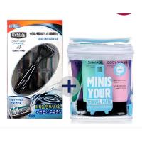 쉬크 쿼트로4 티타늄 면도날 8입+면도기+미니스여행용6종세트