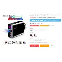 베이스 어스 5A/45W/PD3.0/퀵차지 4.0 충전기