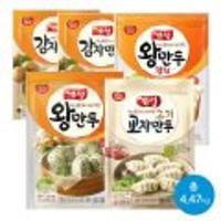 개성 왕만두 1.82kg+김치왕만두 1.2kg+감자만두550g+300g+교자만두고기600g 증정=총4.47kg