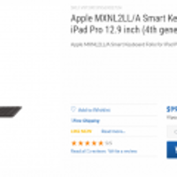 Apple MXNL2LL/A Smart Keyboard Folio for iPad Pro 12.9 inch (4th generation)미국내무...