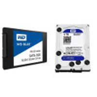 WD Blue 3D NAND 1TB PC SSD + WD BLUE 4TB PC Hard Drive
