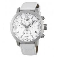 티쏘 PRC 200 화이트다이얼 가죽밴드 시계