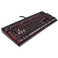Corsair STRAFE Mechanical Gaming Keyboard, Red LED, Cherry MX Blue