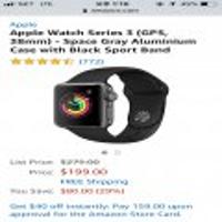 Apple Watch Series 3 애플워치3 GPS 38mm 스페이스그레이