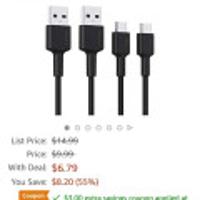 합배용 AUKEY USB Type C Cable, Fast Charge [2 Pack 6ft]