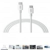 합배용 AUKEY USB C Cable White & Red