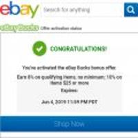 ebay bucks 8%(no limits) or 10% ($25+)