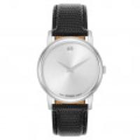 모바도 뮤지엄 실버 다이얼 남성용 쿼츠 시계