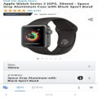 애플워치 3시리즈(GPS, 38미리, 스페이스그레이 알루미늄