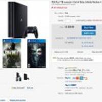 PS4 Pro 1TB console + Call of Duty: Infinite Warfare + Dishonored 2
