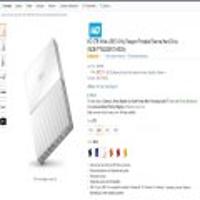 WD 2TB White USB 3.0 My Passport Portable External Hard Drive