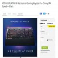 K95 RGB Platinum Mechanical Gaming Keyboard - Cherry MX Speed