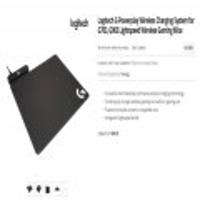 Logitech G Powerplay Wireless Charging System for G703, G903 Lightspeed Wireless Gaming Mic...