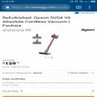 Refurbished: Dyson SV04 V6 Absolute Cordless Vacuum | Fuchsia