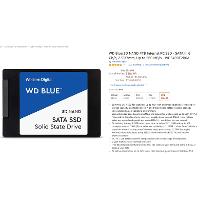 WD Blue 3D SSD 2.5인치 SATA 4TB