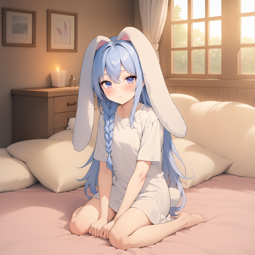 Luna, the Timid Bunny Girl