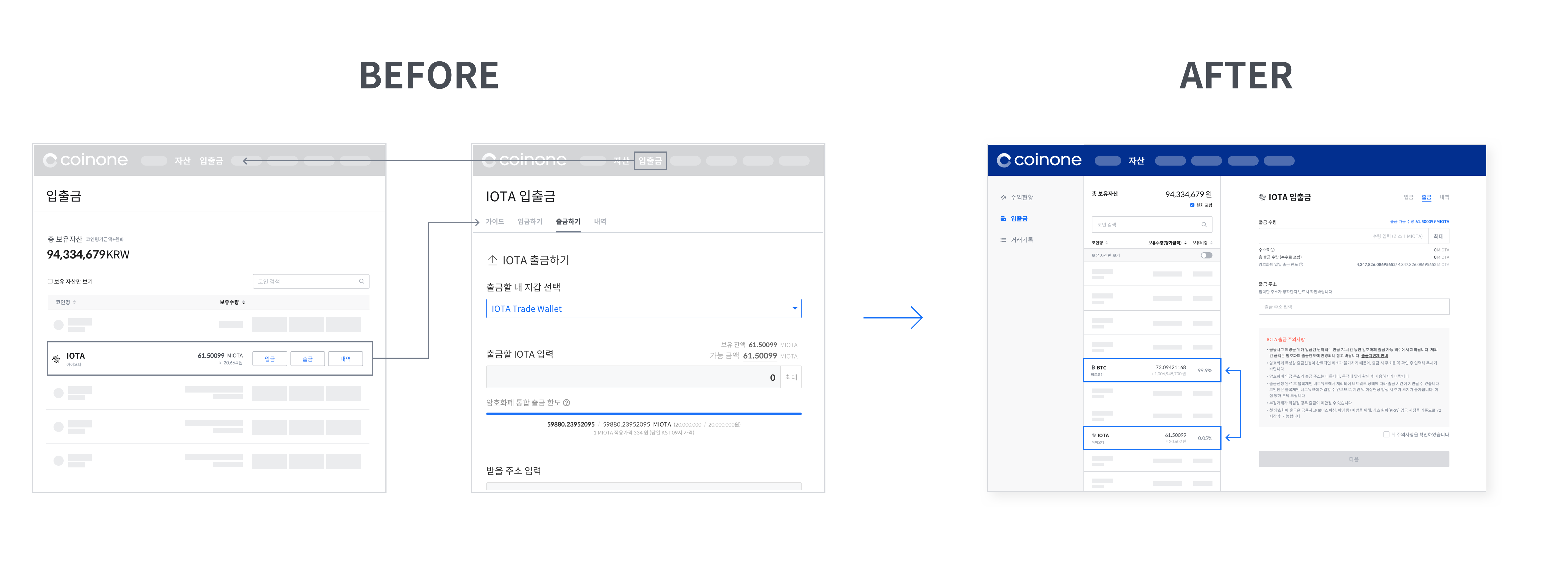 업데이트 노트] 입출금, 자산개선 / Update Notes
