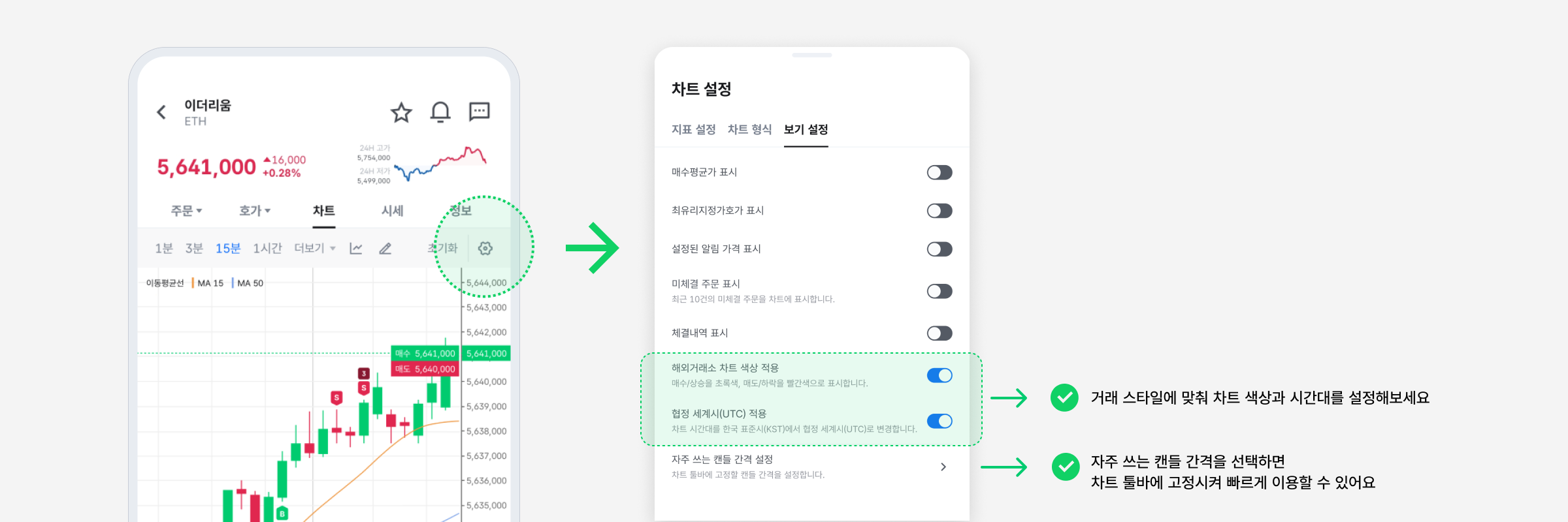 업데이트 노트] 코인원 앱 차트 사용성 개선