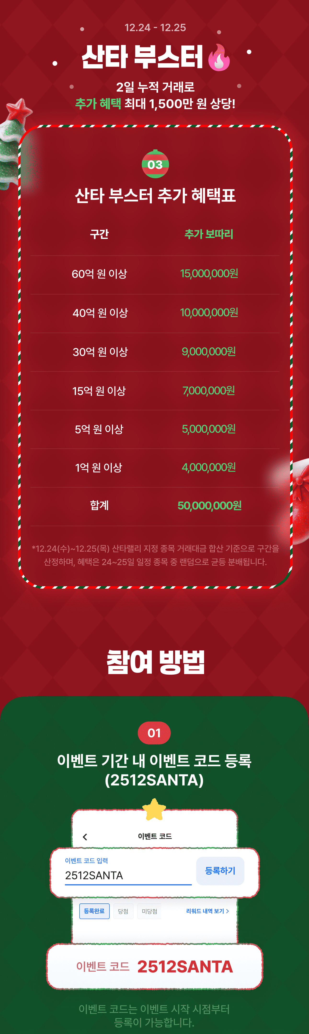 코인원 산타랠리] 총 2억 원 상당 선물 보따리와 함께 산타 등장!