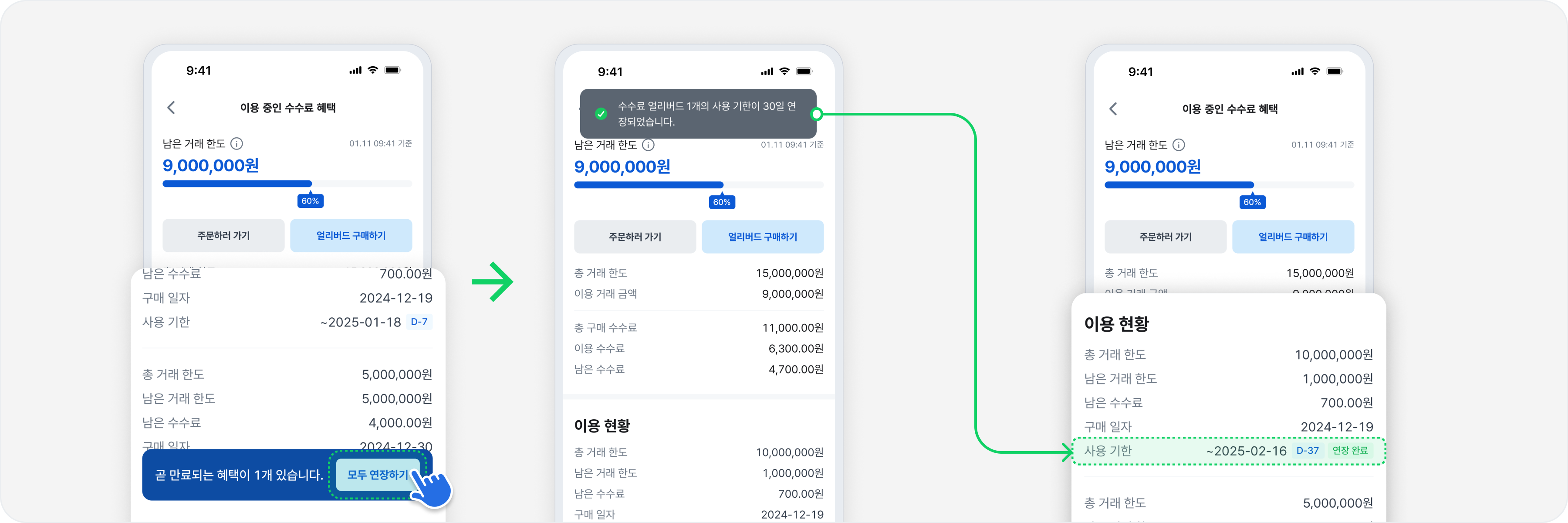 업데이트 노트] 가상자산 출금한도 개선 및 수수료 얼리버드 기한 연장 기능 추가