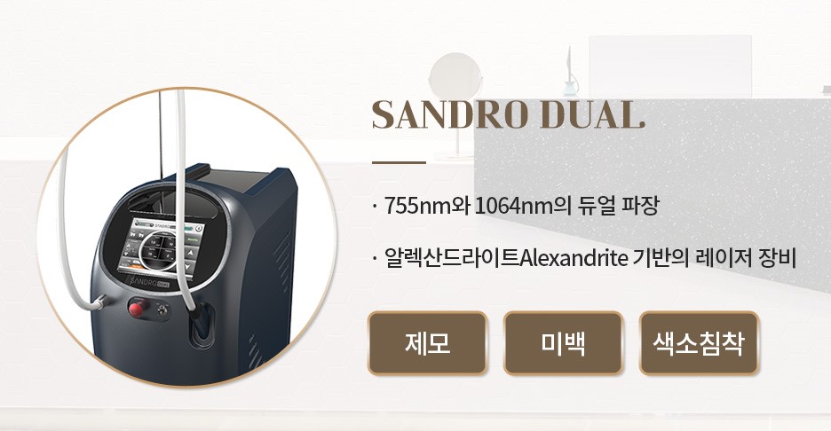 산드로 듀얼 레이저(Long pulse 1064nm laser)