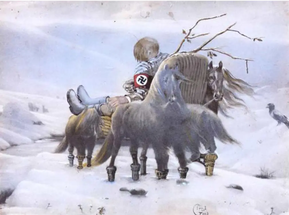 Salvador Dali, ‘Hitler Masturbating’, 1973