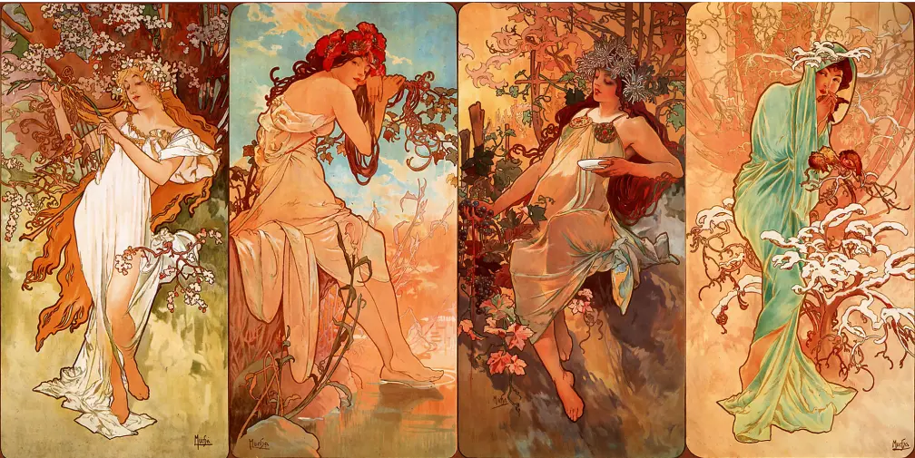 Alfons Mucha, ‘The Seasons’, 1897