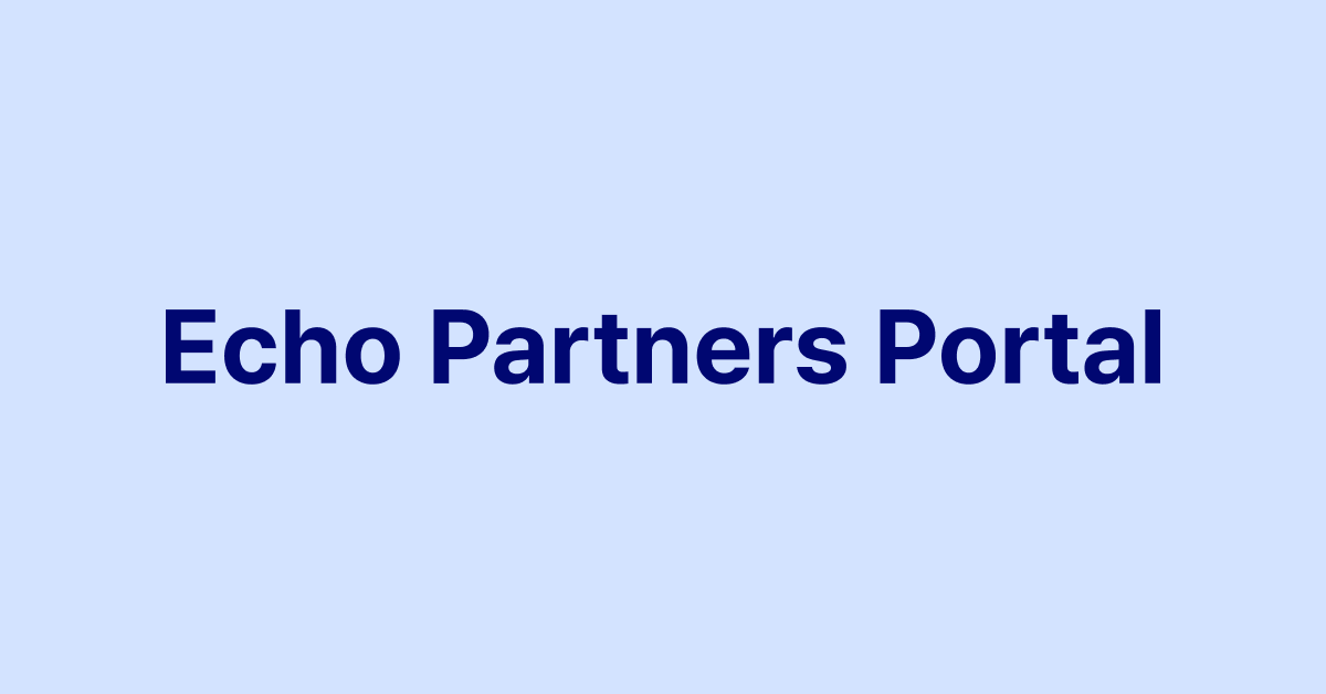 Echo Partners Portal