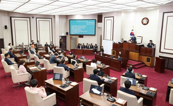 구미시의회 제299회 정례회 김효석 김원섭 김정도 전희정 의원 정책 대안 제시, 추가경정예산안 심사 등