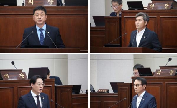 구미시의회 임시회 구미시청 2027 주요업무계획보고, 이상호 김지식 유승헌 소진혁 의원 5분자유발언