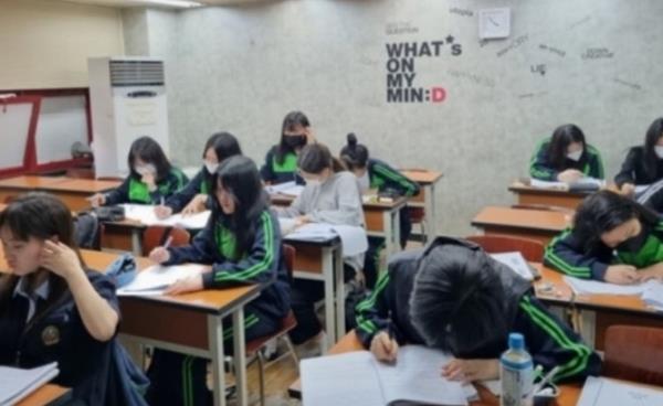 영파여고 영어 내신, 영탁영어학원 영파여고 40명씩 2개 반 운영