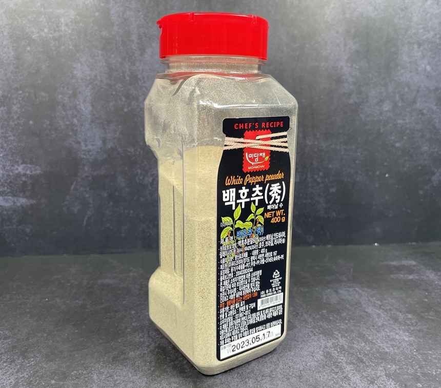 백후추 400g 하얀분말후추분 미담채 대용량 식당용 식자재 - 최저가 사업자 식자재 | 식봄