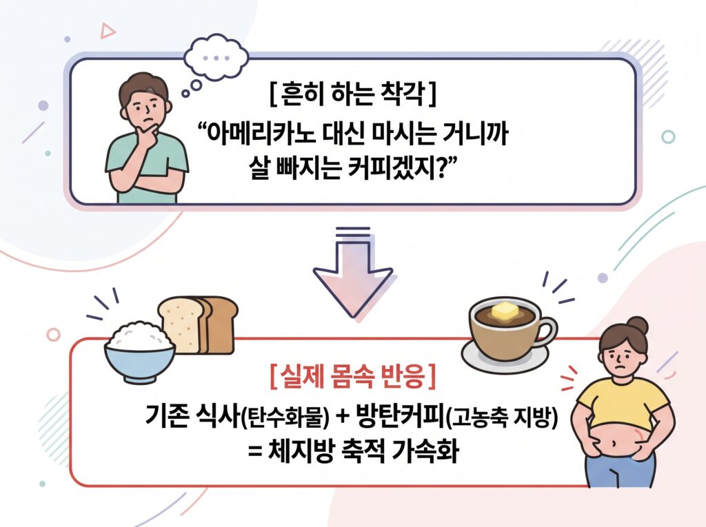방탄커피에 대해 흔히 하는 착각