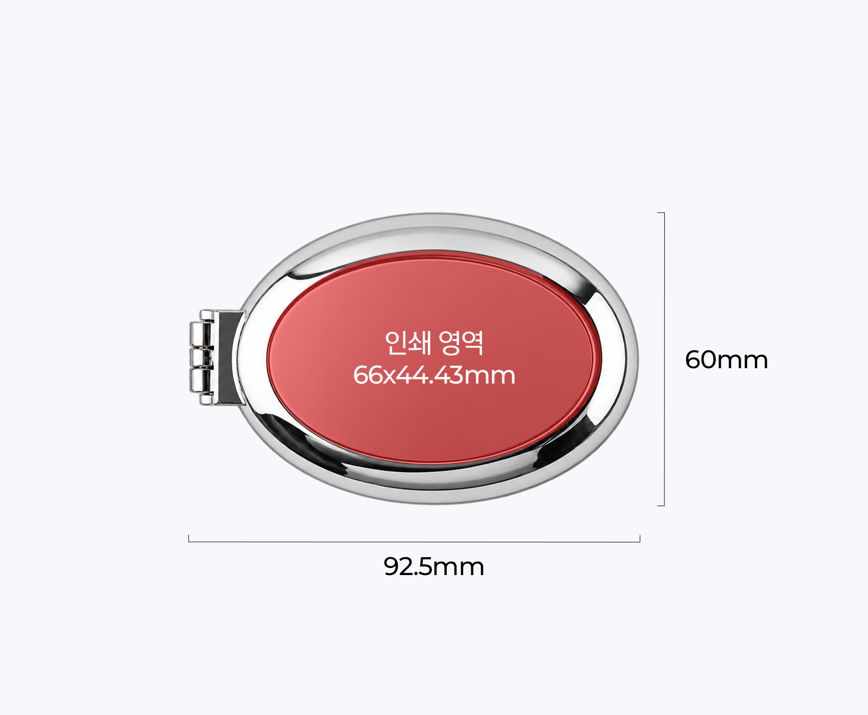 �ſ���� ���� ���¿��� ���� 92.5mm, ���� 60mm ġ���� ��� ���� ������ �ڸ��� ǥ���� ����