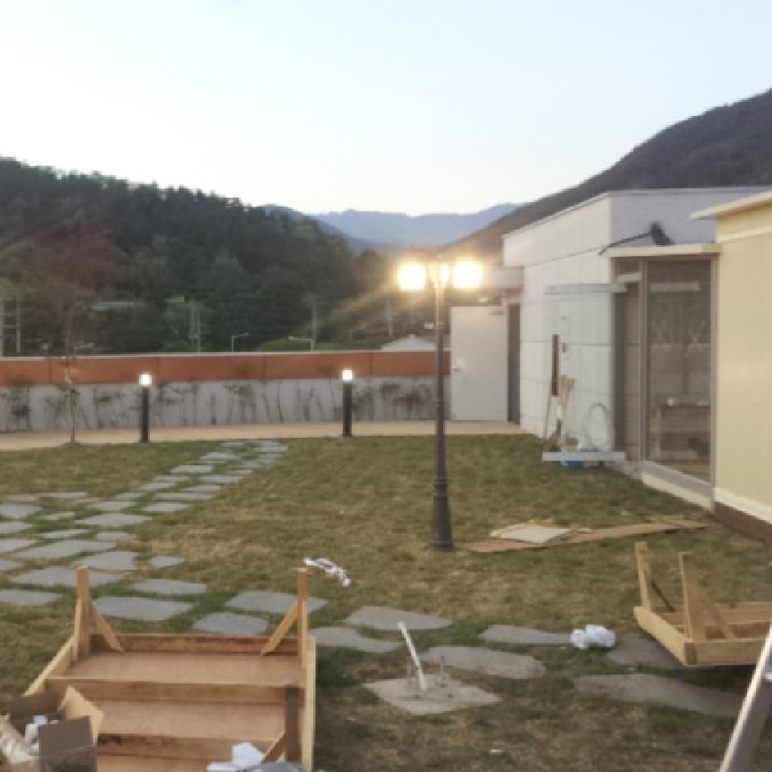 대구광역시 동구 캠핑카 대리점 옥상 조경