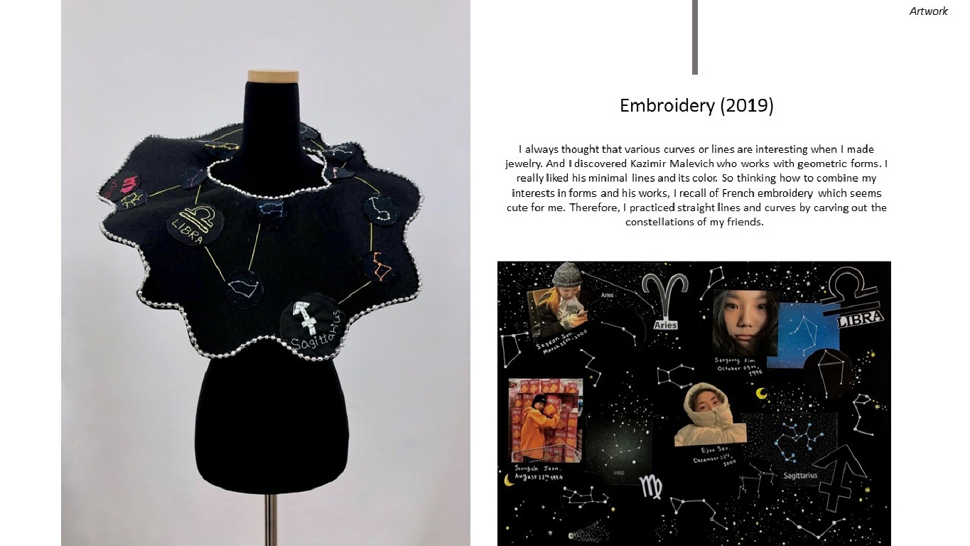 (미국) FIDM _ Fashion Institute of Design & Merchandising 합격 Y J SHIN _ Jewelry Design