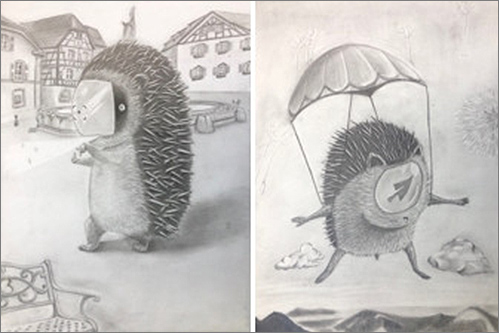 험버 컬리지 합격 작품