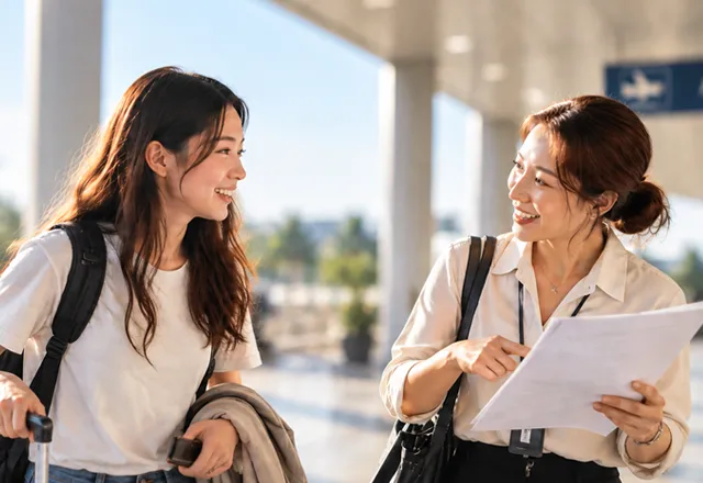필리핀 세부지사에서 상담하는 모습
