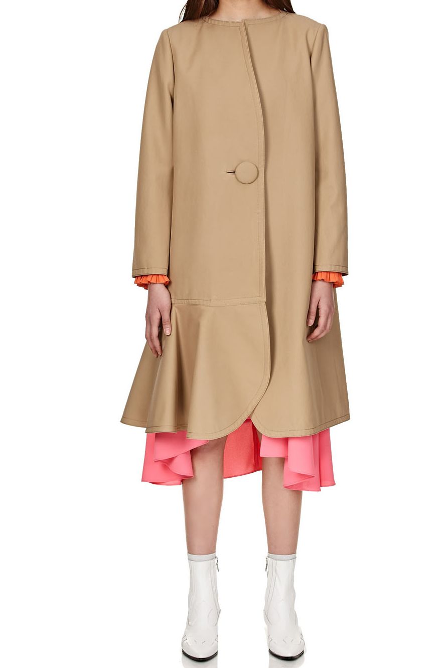 no-collar-unbalance-flare-coat