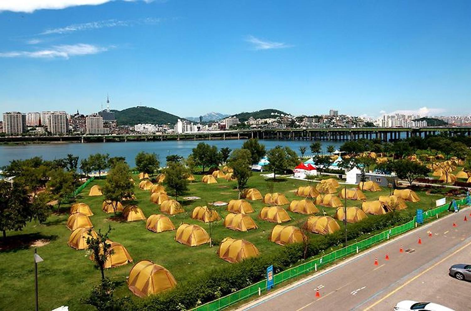 뚝섬한강공원여름캠핑장,서울한강,한강캠핑장,서울여행