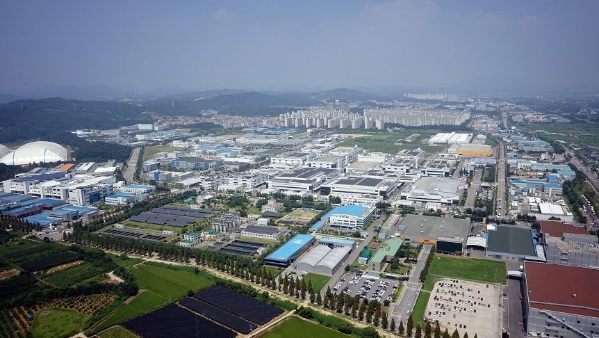 오창과학산업단지 전경(항공)