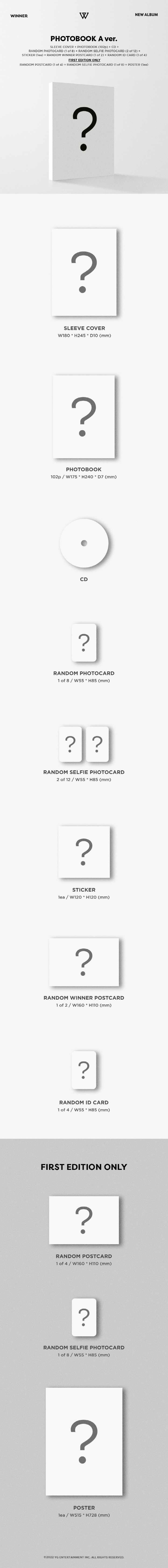 WINNER NEW ALBUM PHOTOBOOK A ver and poster