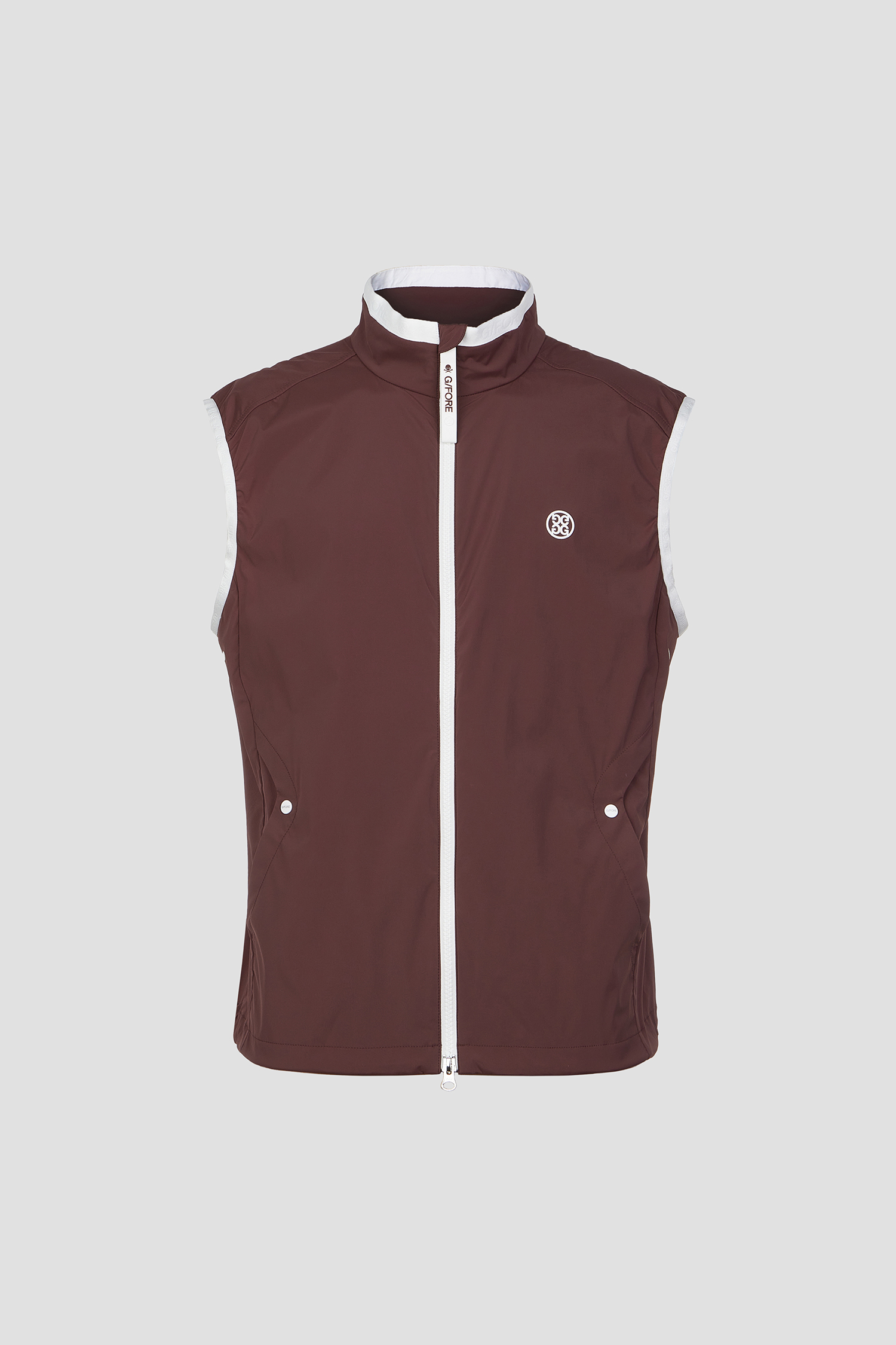 FULL-ZIP WOVEN VEST(MEN)_G/FORE