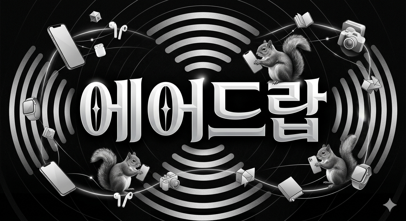 다람쥐 [ 에어드랍 ]에 타고파 - 모디 | 산돌구름 글자놀이 이벤트