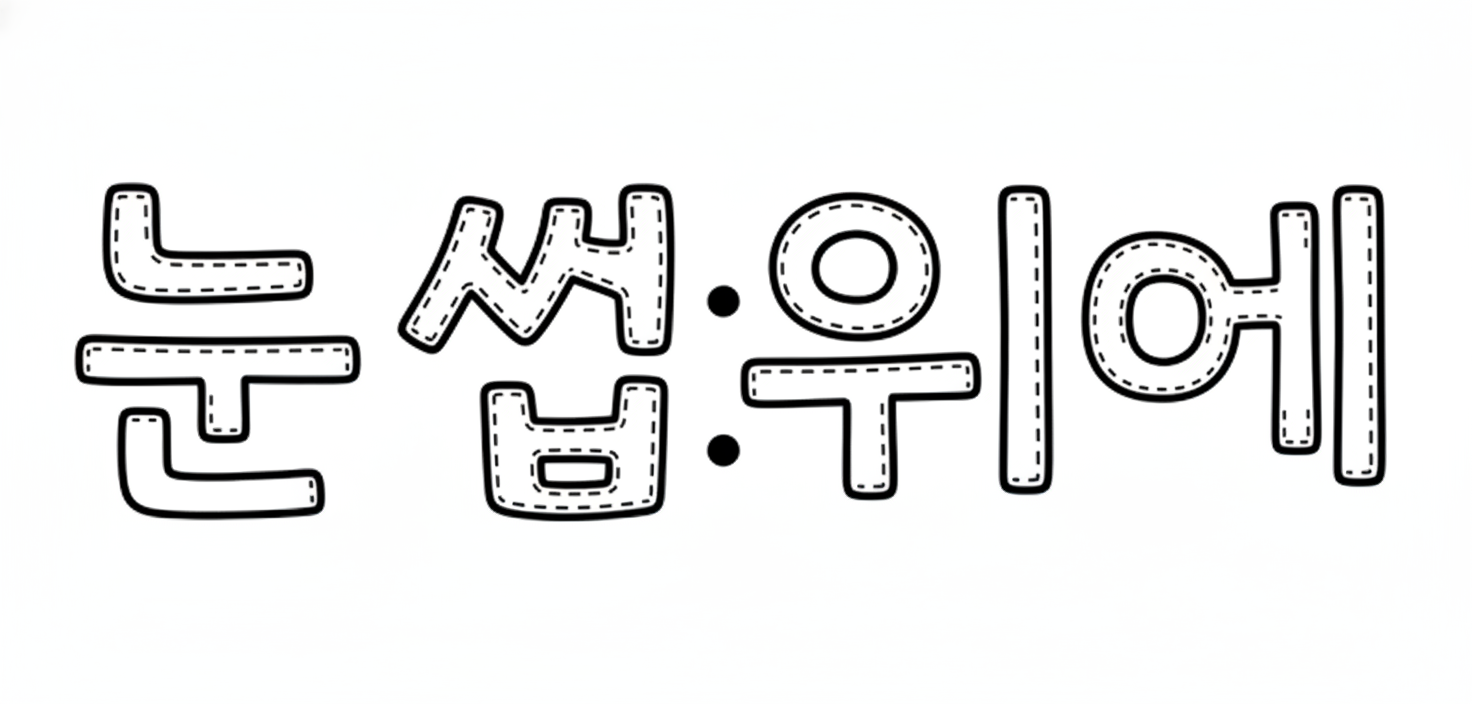 다람쥐 [ 눈썹 위에 ]에 타고파 - 한땀한땀 | 산돌구름 글자놀이 이벤트