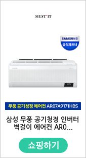 삼성 무풍 공기청정 인버터 벽걸이 에어컨 AR07A9171HBS 기본설치포함