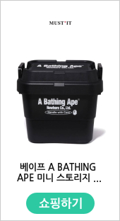 베이프 A BATHING APE 미니 스토리지 블랙 1I80192005