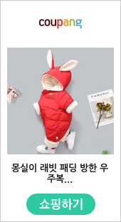 몽실이 래빗 패딩 방한 우주복
